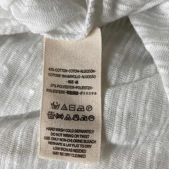 Free People Dorothy Puff-Sleeve Cropped Top. Size Large - Picture 11 of 12